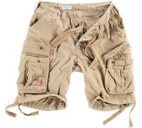 Surplus Airborne - Bermuda cargo vintage - Pour homme, Beige clair, XXL