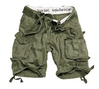 SURPLUS ARMÉE COMBATTRE DIVISION HOMMES CARGO SHORTS MI-LONGUES + CEINTURE OLIVE