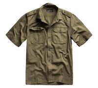 Surplus Base Chemise Manche courte Hommes Travail Militaire Extérieur Olive