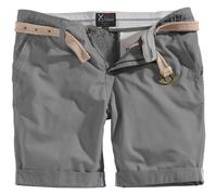 Surplus Chino Shorts Coton Homme Coupe Régulière Longueur Du Genou Plaine Gris