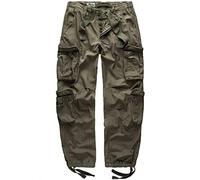 Surplus Raw Vintage Airborne Herren Cargo Hose, Olive, XL