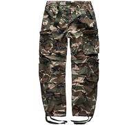 Surplus Raw Vintage Airborne Herren Cargo Hose, Woodland, L