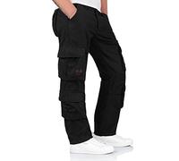 Surplus Raw Vintage Airborne Slimmy Homme Cargo Vintage Pantalon, Noir, L