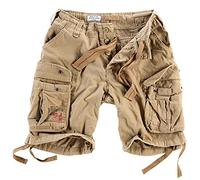 Surplus Raw Vintage Airborne Vintage Homme Cargo Shorts, Beige, 5XL