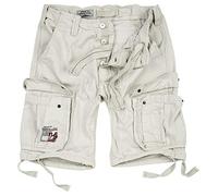 Surplus Raw Vintage Airborne Vintage Homme Cargo Shorts, Blanc Mat, 3XL