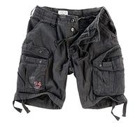 Surplus Raw Vintage Airborne Vintage Homme Cargo Shorts, Noir, 4XL