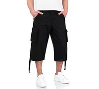 Surplus Raw Vintage Homme Cargo Trooper Legend 3/4 Shorts, Noir, S