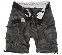 SURPLUS US COMBAT DIVISION HOMMES CARGO SHORTS DE STYLE ARMÉE + CEINTURE NOIR CA