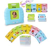 SURPN Cartes flash parlantes - Jouets d'apprentissage pour les tout-petits de 1 à 6 ans, anglais britannique, 384 mots, jouets éducatifs sonores, jouet interactif électronique de ressources