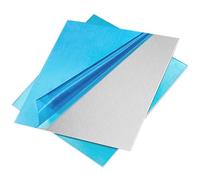Surprecision Lot de 2 feuilles d'aluminium pur 1060, 20,3 x 20,3 x 0,1 cm, 99,6 % de haute pureté, plaque métallique résistante à la corrosion pour projets industriels et de bricolage
