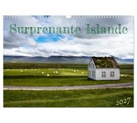 Surprenante Islande (Calendrier mural 2027 DIN A3 vertical), CALVENDO calendrier mensuel: Quelques Paysages d'Islande Photographiés pendant un séjour en juillet quand les jours s'éternisent.