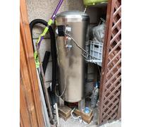 Surpresseur Réservoir D'Eau sur Support pour Puits, Réservoir de Pression Portable pour Chauffe-Eau RV avec Kit Complet, Capacité 16 20 40 50 60 80 Gal(60x40cm(60L/15.8gal))