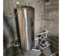 Surpresseur Réservoir en Acier Inoxydable pour Booster d'eau de Puits Intérieur, Réservoirs sous Pression d'eau pour Pompe à Eau/Puits, Conteneurs Verticaux à Vessie de Stockage d'eau(50x115cm (200L