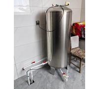 Surpresseur Réservoir Sous Pression D'eau D'acier Inoxydable de Ménage, Alimentation en Eau Automatique du Sous-sol - Capacité 60 100 160 200 250 300 L, Kit D'installation Complet(60x40cm(60L/15.8gal)