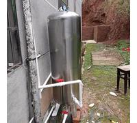 Surpresseur Réservoir sous Pression d'eau d'acier Inoxydable De Ménage Alimentation en Eau du sous-Sol Grande Capacité Résoudre Le Problème De l'eau pour Cuisines,Argent,700L