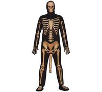 FIESTAS GUIRCA Déguisement Costume Homme Squelette avec Pénis Halloween Taille Adulte Medium 48-50