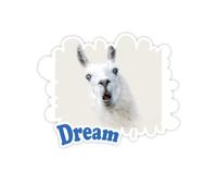 Surprise d 'Alpaca Stickers Citation Rêve Vinyle Stickers
