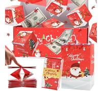 Surprise Gift Box Explosion for Money,Christmas Explosion Gift Box,Folding Bouncing Pop-Up Explode Gifts Boxes,Surprise Gifts Boxes for Birthday Anniversary Valentine Proposal,12/16/20PCS (12PC Red)