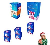 Surprise Gift Box Explosion for Money - Christmas Surprise Gift Box, for Birthday Festival Anniversary Valentine Proposal (Blue)