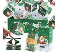 Surprise Gift Box Explosion for Money, Unique Folding Bouncing Red, Explosion Gift Box (Green)
