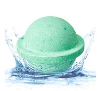 Surprise Inside Bath Ball, Planet Themed Fizzer, Organic with Moisturizing Feature, Large 6.3cm Diameter, Celestial Spa Treat with Vibrant Style, Gift for Date Night and Birthdays