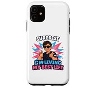 Surprise : Je vis ma Meilleure Vie Trans, Trans Pride LGBTQ Coque pour iPhone 11