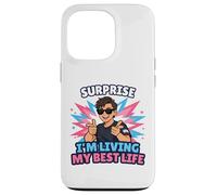 Surprise : Je vis ma Meilleure Vie Trans, Trans Pride LGBTQ Coque pour iPhone 13 Pro