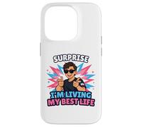 Surprise : Je vis ma Meilleure Vie Trans, Trans Pride LGBTQ Coque pour iPhone 14 Pro
