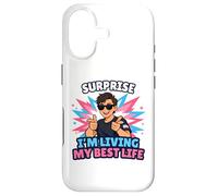 Surprise : Je vis ma Meilleure Vie Trans, Trans Pride LGBTQ Coque pour iPhone 17