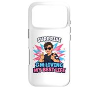 Surprise : Je vis ma Meilleure Vie Trans, Trans Pride LGBTQ Coque pour iPhone 17 Pro