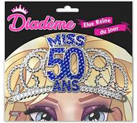surprisez Accessoire de fête Diadème 50 Ans Bleu et Argent (x1) R/DM05B