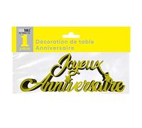 Surprisez-vous SV DÉCOR DE Table À Poser Joyeux Anniversaire - Or