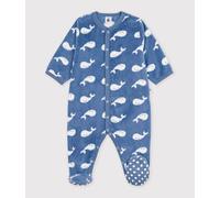 Surpyjama bébé en polaire imprimé baleine Petit Bateau - bleu - Taille 3 mois 3M bleu/blanc