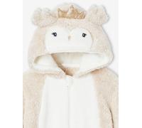 Surpyjama fille noël hibou beige chiné 4A