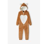 Surpyjama fille renarde marron clair 3A