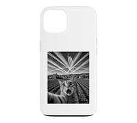 Surreal Cat Selfie Ferme Chemtrails Humour Coque pour iPhone 13