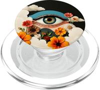 Surreal Eye Floral Nuages Dreamscape Esthétique Design Art PopSockets PopGrip pour MagSafe