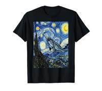 Surreal Narval Van Gogh Starry Night Art T-Shirt