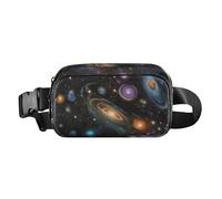 Surrealism Sac banane coloré Cosmic Planet élégant pour homme et femme résistant à l'eau avec sangle réglable pour voyage, gym, travail, surréalisme planète cosmique colorée, 1 size