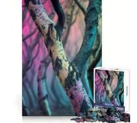 Surréalisme Une forêt où Chaque Arbre est Une œuvre d'art Puzzle de 1000 pièces pour Adultes Jeu intellectuel et Relaxant Pièce de qualité 38x26cm