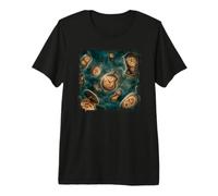 Surréaliste Horloge Dimension Temps Concept Mystère Graphique T-Shirt Haut de Gamme