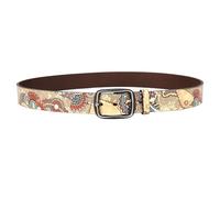 Surrycee Beige,105cm/waist:34"~36", Ceintures en Cuir véritable Tendance pour Hommes et Femmes, Motif Abstrait Renaissance, pour Jeans, Robes, Cadeau, Largeur 38 mm