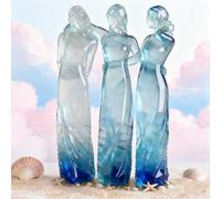 Sœurs à mes côtés, sculpture de trois sœurs célébrant l'amitié, cadeau d'anniversaire pour une amie, figurine en résine peinte à la main, pour célébrer l'amitié et l'anniversaire d'une (Three Sisters)