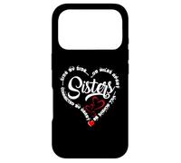 Sœurs côte à côte ou à des kilomètres l'une de l'autre, connectées par cœur Coque pour iPhone 17 Pro