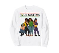 Sœurs Galentines Queen Soul Sisters Black Mom Melanin pour Femmes Sweatshirt