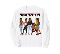 Sœurs Galentines Soul Sisters Black Mom Melanin pour Femmes Sweatshirt