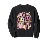 Sœurs liées par cœur côte à côte ou frères et sœurs à des kilomètres l'un de l'autre Sweatshirt