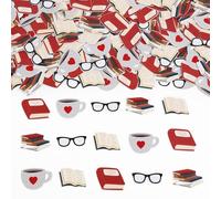 Sursurprise 200Pcs Livre Club Confettis, Storybook Tableau saupoudré Décorations pour Livre Anniversaire Bébé Douche Décor, Bibliothèque Livre Lecture Ecole Thème Favors