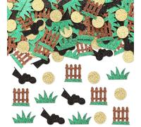 Sursurprise Décorations pour la fête d'anniversaire de la tondeuse à gazon, 200Pcs Lawn Mover Confetti Glitter for Table, Lawnmower Farmyard Farm Tractor Birthday Party