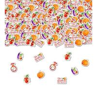 Sursurprise Lot de 200 confettis « She's Fresh Off The Market » pour décoration de fête prénuptiale, fruits et légumes pour enterrement de vie de jeune fille, fiançailles, mariage